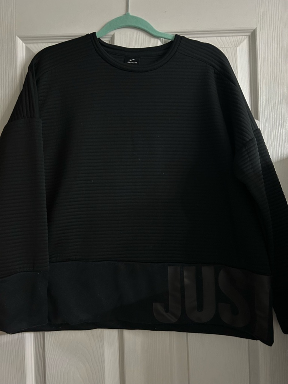 Nike Women’s Black Just Do It Dri-Fit Crewneck